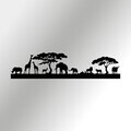 Decoratiune de perete, Bosco, Metal, Grosime: 1,2 mm, Negru