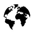Decoratiune de perete, World, Metal, Grosime: 1,2 mm, Negru