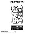 Decoratiune de perete, Miedo, Metal, Grosime: 1,2 mm, Negru