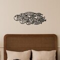 Decoratiune de perete, Pez-1, Metal, Grosime: 1,2 mm, Negru