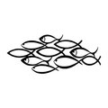 Decoratiune de perete, Pez-2, Metal, Grosime: 1,2 mm, Negru