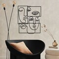 Decoratiune de perete, Complicado, Metal, Grosime: 1,2 mm, Negru