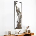 Decoratiune de perete, Statue of Liberty, Metal, Grosime: Tablă metalică 1,2 mm, Vintage