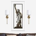 Decoratiune de perete, Statue of Liberty, Metal, Grosime: Tablă metalică 1,2 mm, Vintage