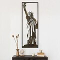 Decoratiune de perete, Statue of Liberty, Metal, Grosime: Tablă metalică 1,2 mm, Vintage