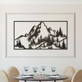 Decoratiune de perete, Rustic Mountain, Metal, Grosime: Tablă metalică 1,2 mm, Vintage