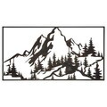 Decoratiune de perete, Rustic Mountain, Metal, Grosime: Tablă metalică 1,2 mm, Vintage
