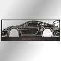 Decoratiune de perete, Street Legend, Metal, Grosime: Tablă metalică 1,2 mm, Vintage