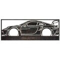 Decoratiune de perete, Street Legend, Metal, Grosime: Tablă metalică 1,2 mm, Vintage