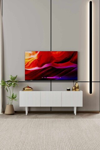 Comoda TV, Hanah Home, Capella 120, 120x50x29 cm, MDF, Alb
