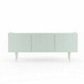 Comoda TV, Hanah Home, Capella 120, 120x50x29 cm, MDF, Verde menta