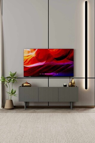 Comoda TV, Hanah Home, Capella 140, 140x50x29 cm, MDF, Gri