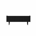 Comoda TV, Hanah Home, Capella 140, 140x50x29 cm, MDF LAMINAT, Negru