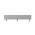 Comoda TV, Hanah Home, Capella 180, 180x50x29 cm, MDF LAMINAT, Gri deschis