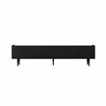 Comoda TV, Hanah Home, Capella 180, 180x50x29 cm, MDF, Negru