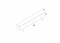 Comoda TV, Hanah Home, Capella 200, 200x50x29 cm, MDF, Verde menta