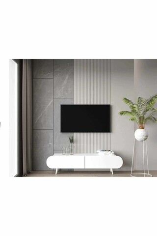 Comoda TV, Hanah Home, Regulus 160, 160x49x30 cm, MDF, Alb