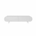 Comoda TV, Hanah Home, Regulus 160, 160x49x30 cm, MDF, Alb