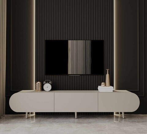 Comoda TV, Hanah Home, Regulus 180, 180x49x30 cm, MDF LAMINAT, Gresie