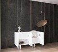 Consola, Hanah Home, Capella 120, 120x60x40 cm, MDF, Alb