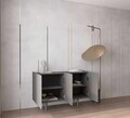 Consola, Hanah Home, Capella 120, 120x60x40 cm, MDF, Gri