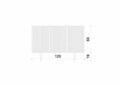 Consola, Hanah Home, Capella 120, 120x60x40 cm, MDF, Gresie