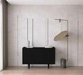 Consola, Hanah Home, Capella 120, 120x60x40 cm, MDF, Negru