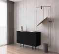 Consola, Hanah Home, Capella 120, 120x60x40 cm, MDF, Negru