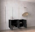 Consola, Hanah Home, Capella 120, 120x60x40 cm, MDF, Negru