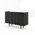 Consola, Hanah Home, Capella 120, 120x60x40 cm, MDF, Negru