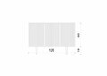 Consola, Hanah Home, Capella 120, 120x60x40 cm, MDF, Negru