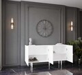 Consola, Hanah Home, Capella 140, 140x60x40 cm, MDF, Alb