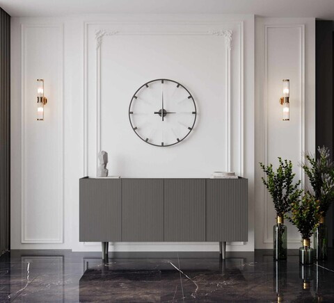 Consola, Hanah Home, Capella 140, 140x60x40 cm, MDF, Gri