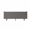 Consola, Hanah Home, Capella 200, 200x60x40 cm, MDF, Gri