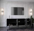 Consola, Hanah Home, Capella 200, 200x60x40 cm, MDF LAMINAT, Negru
