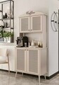 Dulap de bar pentru cafea, Hanah Home, Avior 90, 90x170x40 cm, MDF, Gresie