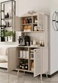 Dulap de bar pentru cafea, Hanah Home, Avior 90, 90x170x40 cm, MDF, Gresie