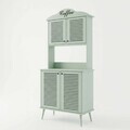 Dulap de bar pentru cafea, Hanah Home, Avior 90, 90x170x40 cm, MDF, Verde menta
