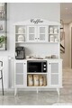 Dulap de bar pentru cafea, Hanah Home, Avior 120, 120x170x40 cm, MDF, Alb