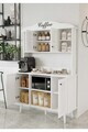 Dulap de bar pentru cafea, Hanah Home, Avior 120, 120x170x40 cm, MDF, Alb