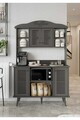 Dulap de bar pentru cafea, Hanah Home, Avior 120, 120x170x40 cm, MDF, Gri