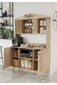 Dulap de bar pentru cafea, Hanah Home, Avior 120, 120x170x40 cm, MDF, Maro