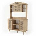 Dulap de bar pentru cafea, Hanah Home, Avior 120, 120x170x40 cm, MDF, Maro