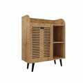 Dulap de bar pentru cafea, Hanah Home, Magnetar, 90x109x40 cm, MDF, Maro