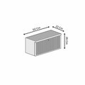Bufet, Hanah Home, Mimosa 50, 50x26x22 cm, MDF, Gri