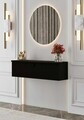 Bufet, Hanah Home, Mimosa 50, 50x26x22 cm, MDF, Negru