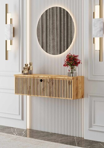 Bufet, Hanah Home, Mimosa 70, 70x26x22 cm, MDF LAMINAT, Maro