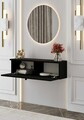 Bufet, Hanah Home, Mimosa 70, 70x26x22 cm, MDF, Negru
