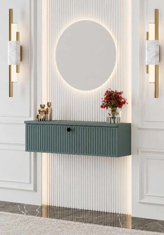 Bufet, Hanah Home, Mimosa 90, 90x26x22 cm, MDF, Verde