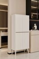 Dulap pentru bucatarie, Hanah Home, Capella, 69x158x32 cm, MDF, Alb